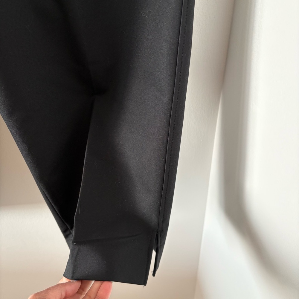 H&M Crease Front Mid Rise Black Trousers Pants Size US 14 NWT‎ - Picture 6 of 10